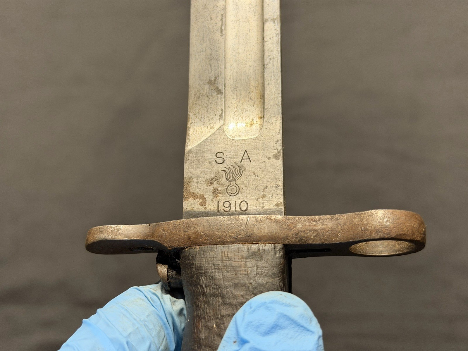 Pre- WWI WW1 US AEF Springfield Armory SA M1905 Bayonet! Dated 1910!