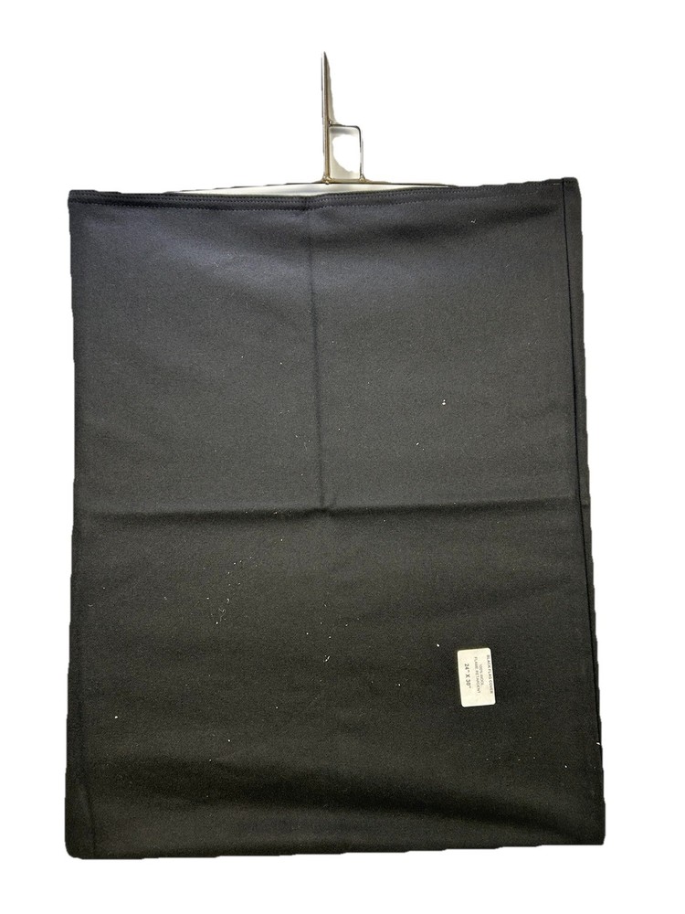 Flag Cover 24"X30" Solid Black - Flame Retrardent 100% Wool