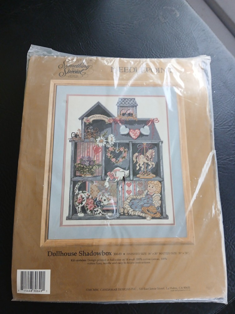 Something Special Needlepoint  "Doll House Shadowbox" Kit New