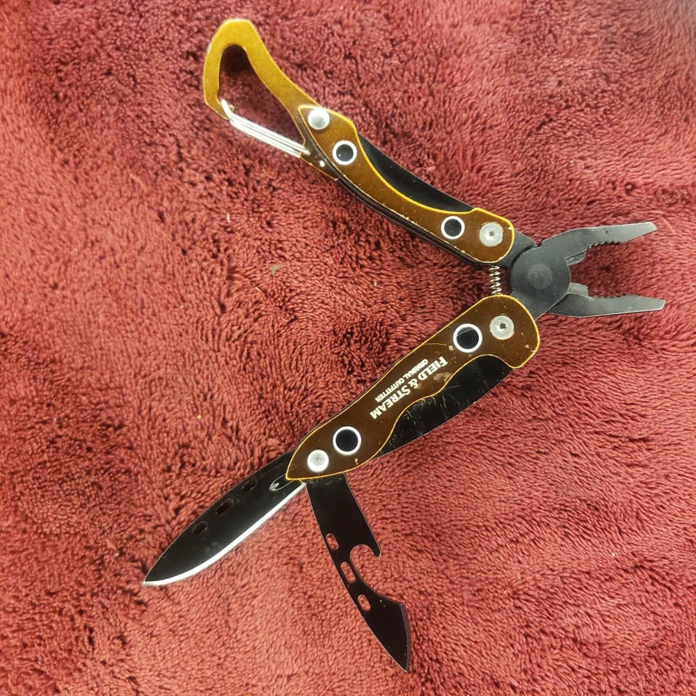 Field & Stream Multi Tool Orange Scissors Pliers