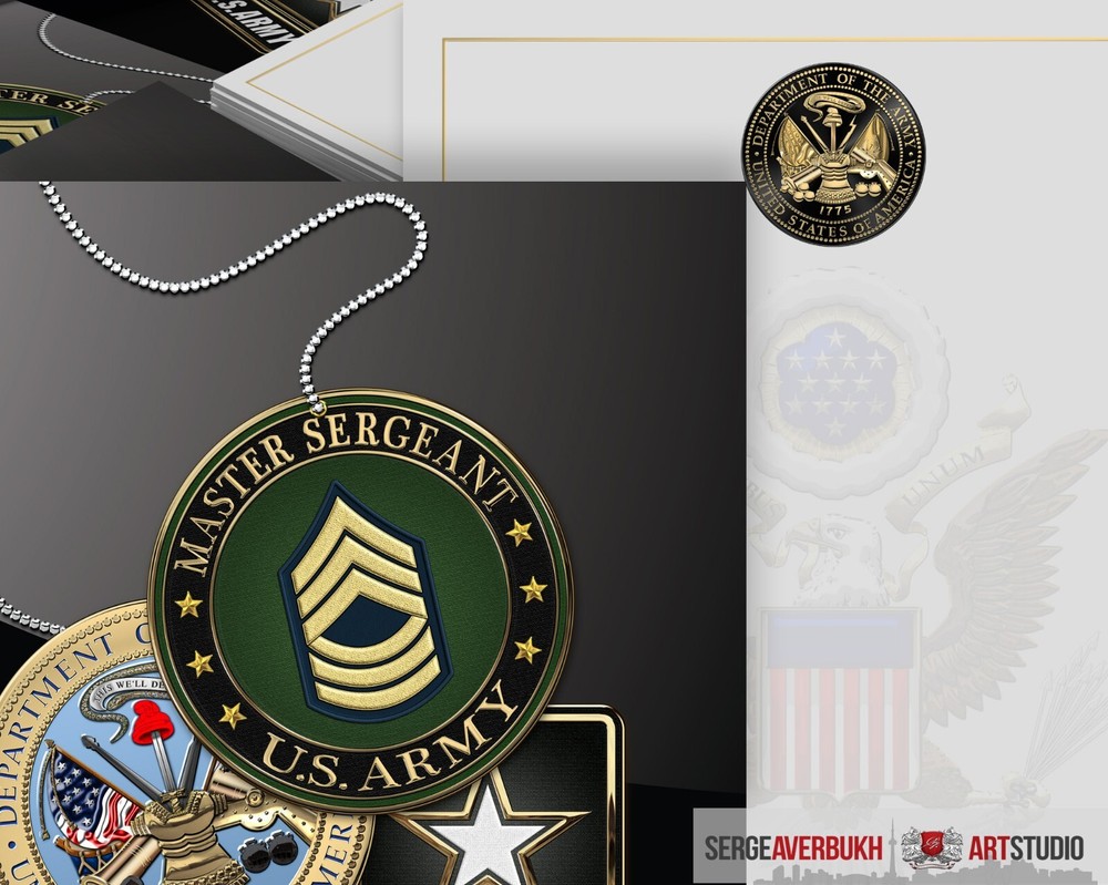 Customizable US Army Master Sergeant 5X7 Invitation Template DIGITAL DOWNLOAD