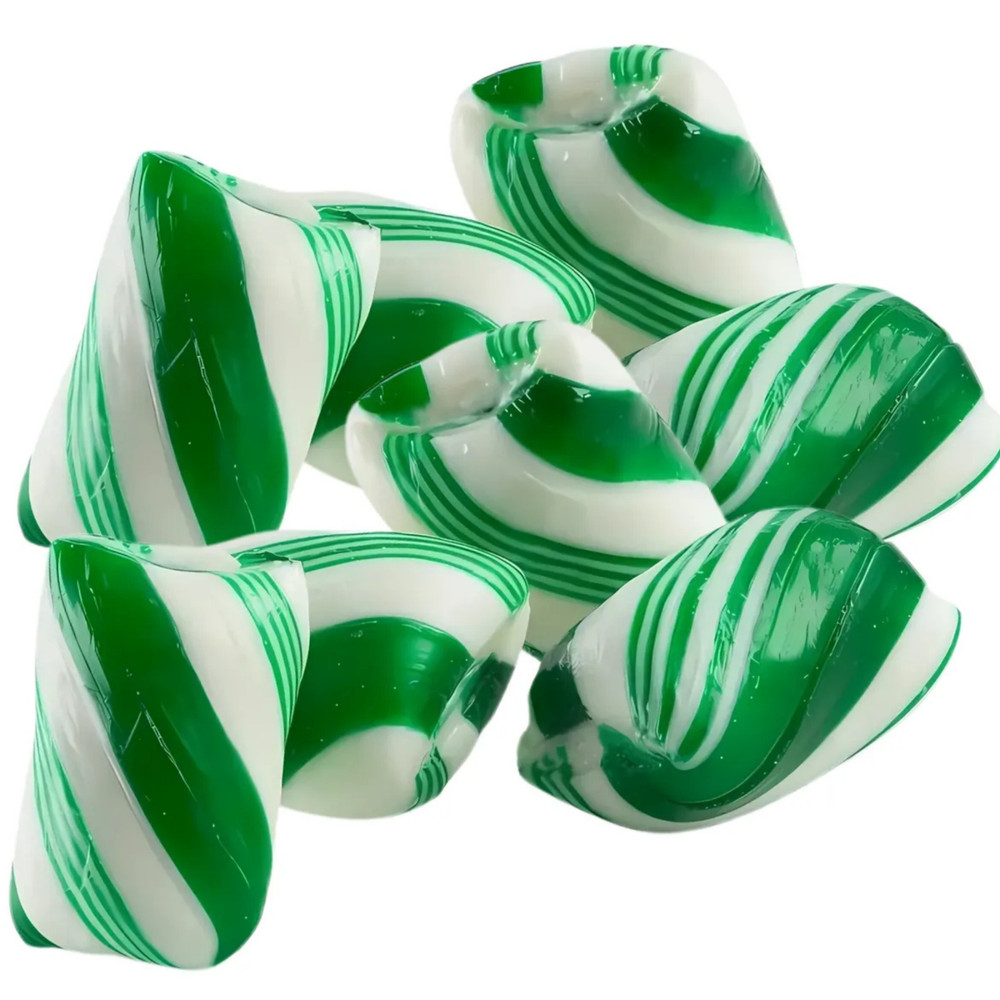 Wintergreen Twist Hard Candy 1 Pound Bulk Wrapped Mint Candy