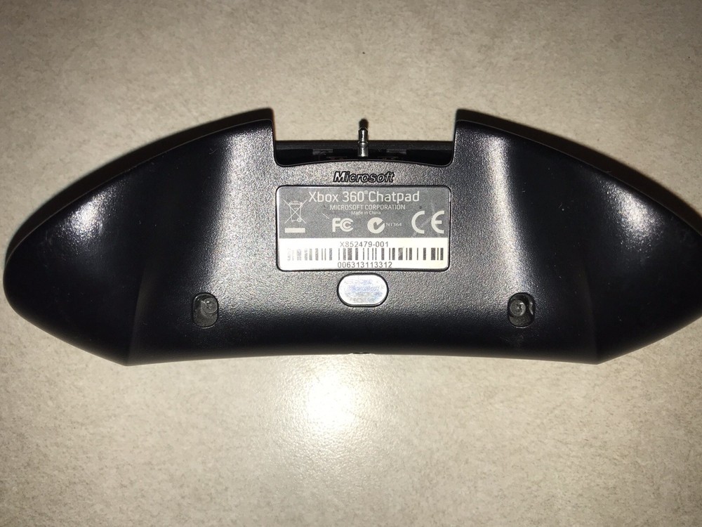 Black Microsoft Xbox 360 Controller Chatpad Keypad Keyboard