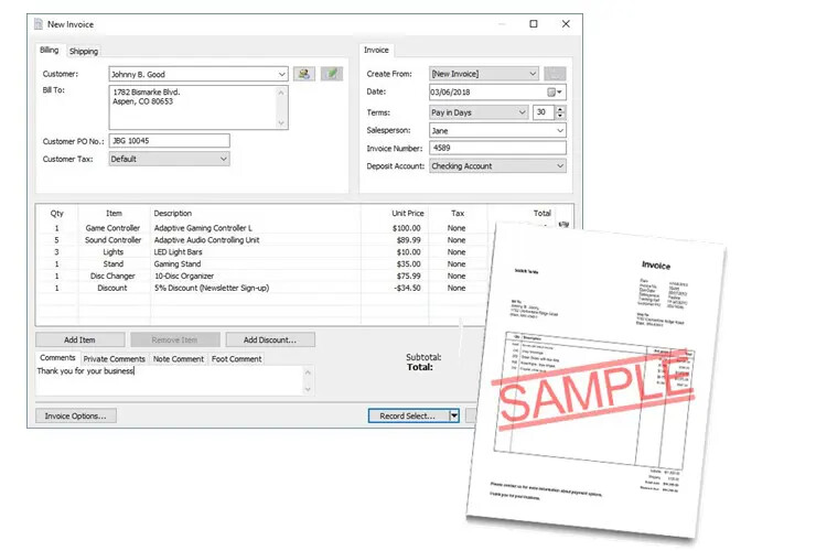 Express Invoice Invoicing Software Manage invoices NCH Software