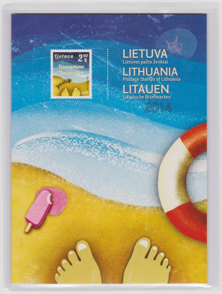 Lithuania Official Stamp Year Set 2014, MNH