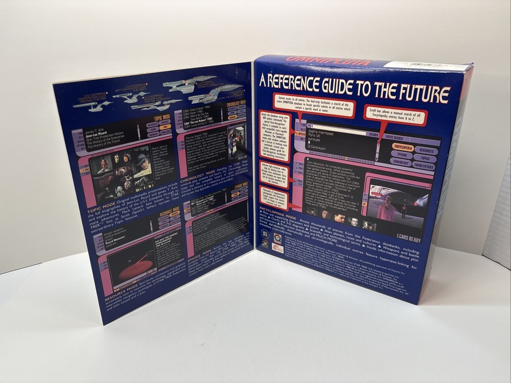 Star Trek Omnipedia (1995) Computer Software CD-Rom