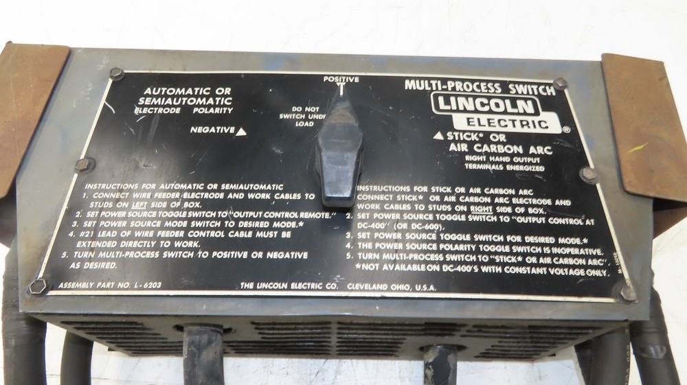 Lincoln Electric K804-1 Multi-Process Switch DC400 or DC600
