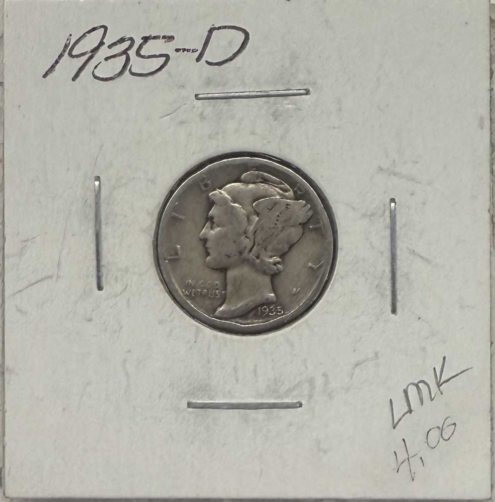 1935-D Mercury Silver Dime