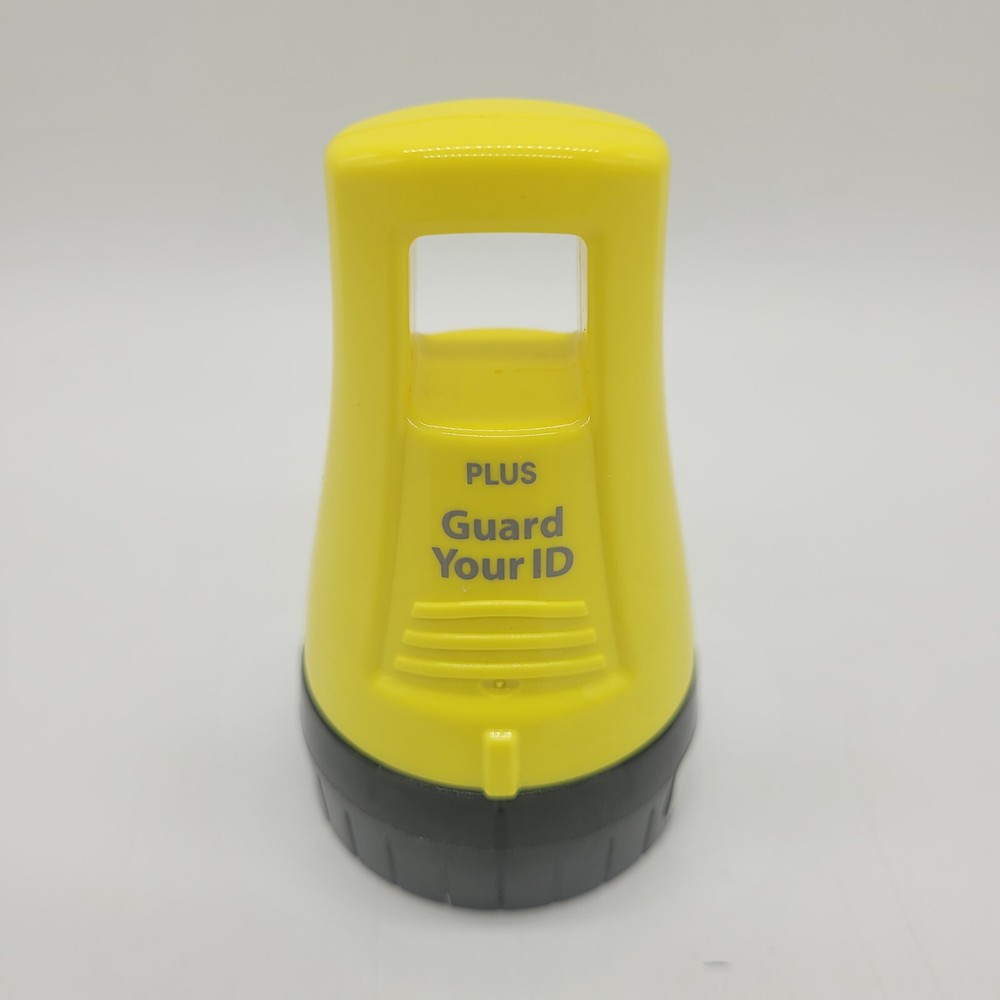 Guard Your ID Advanced Roller Identity Theft Prevention Security Stamp Yellow