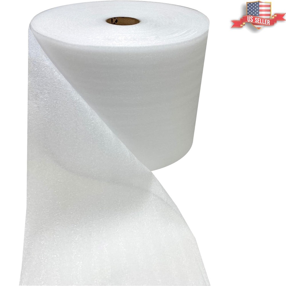 Premium Quality 1/16" Thick Foam Wrap Roll - Dust-Free Packaging Solution