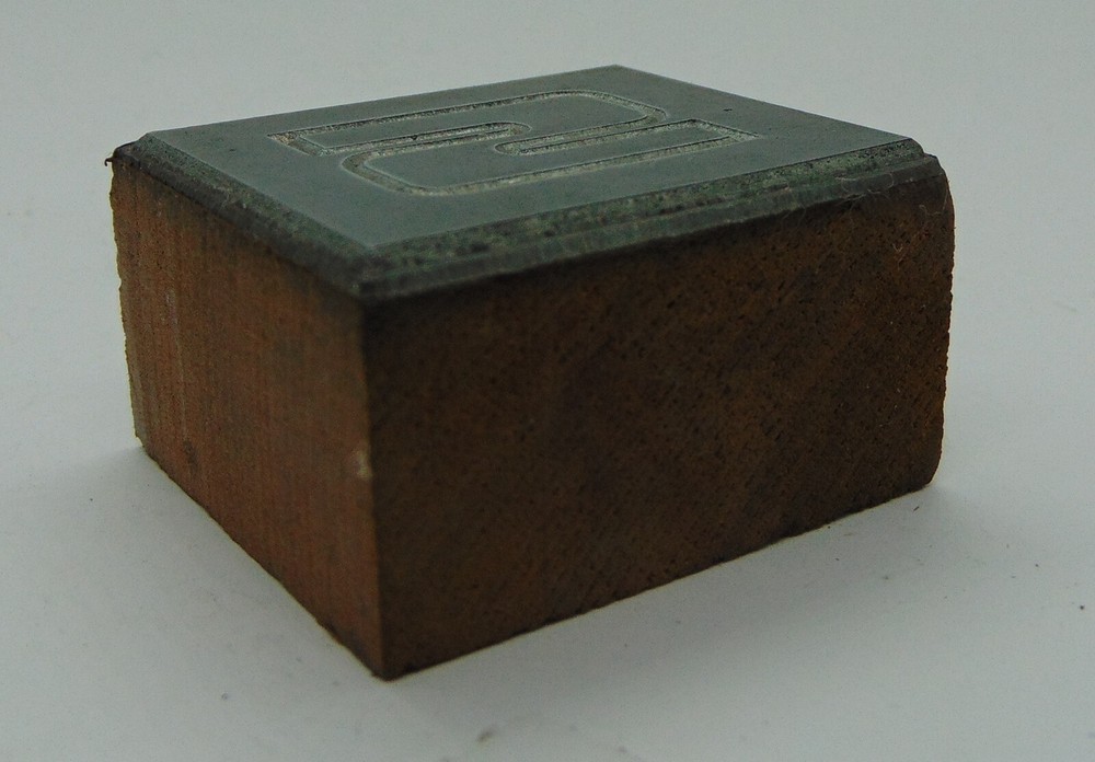Printing Letterpress Printers Block Letter S Square