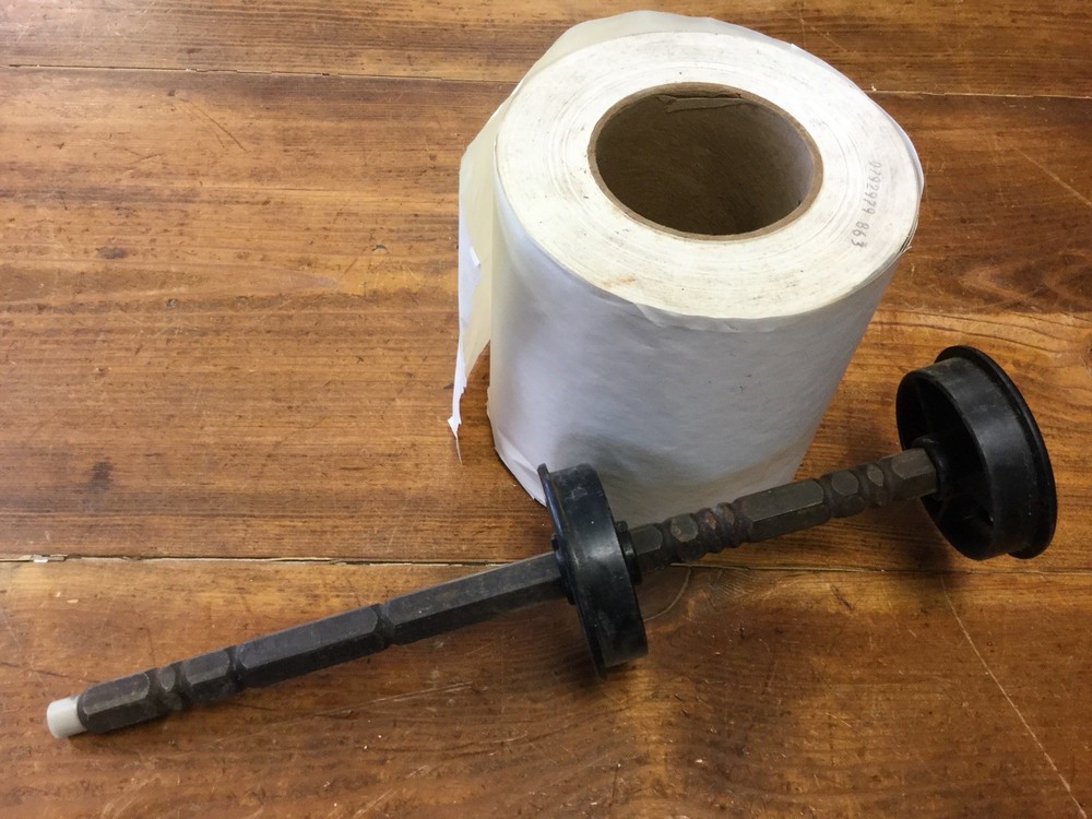 Burroughs Antique Adding Machine Paper Holder And Shaft With Spool