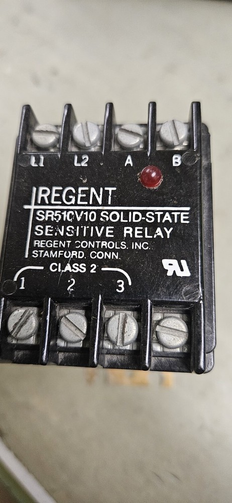 Regents SR510V10 Solid State Sensitive Relay 115v-ac