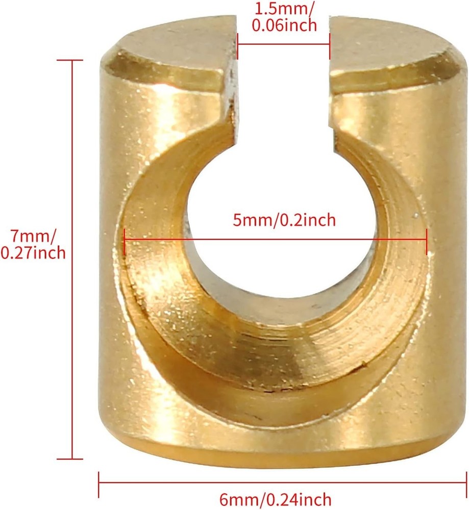 Throttle Idle Cable Ferrules for Carburetor Throttle Cable End Joint Guide Nut