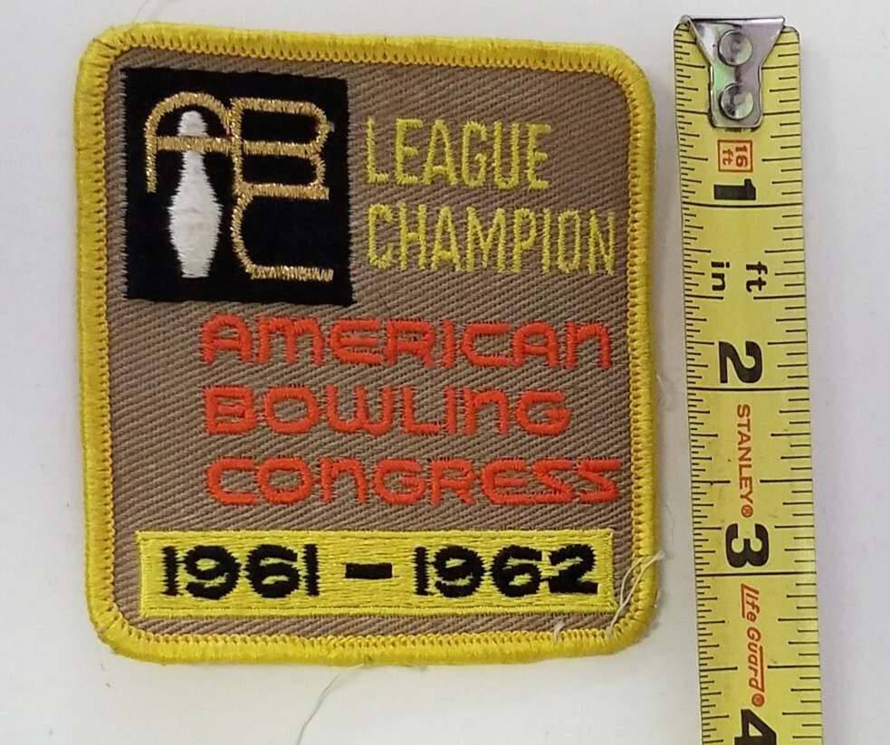Vintage Bowling Patch ABC League Champion 61-62'