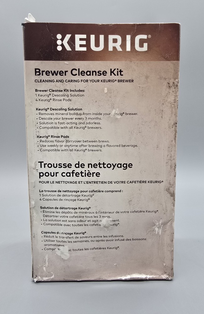 Keurig Brewer Cleanse Kit For Maintenance Includes Descaling Solution &...