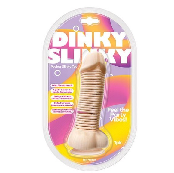 Dinky Slinky Pecker Spring Toy w/Suction Cup