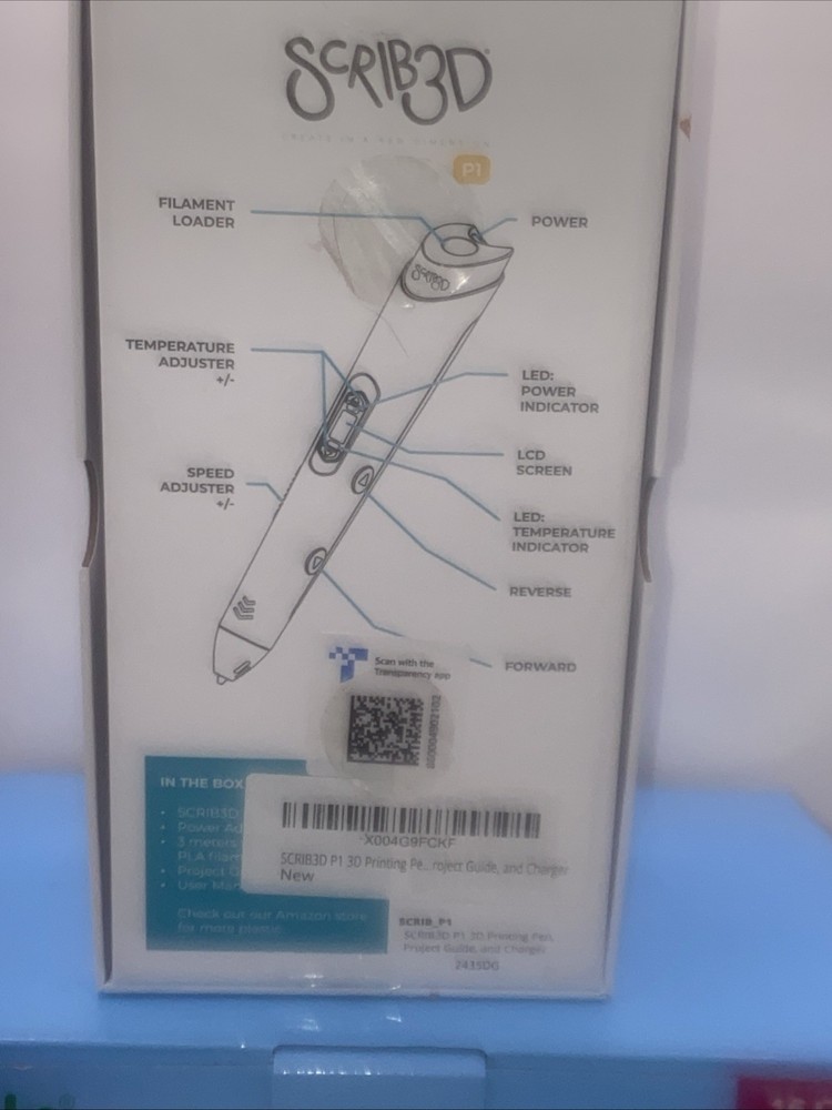SCRIB3D P1 3D Printing Pen + Filament Read Description*