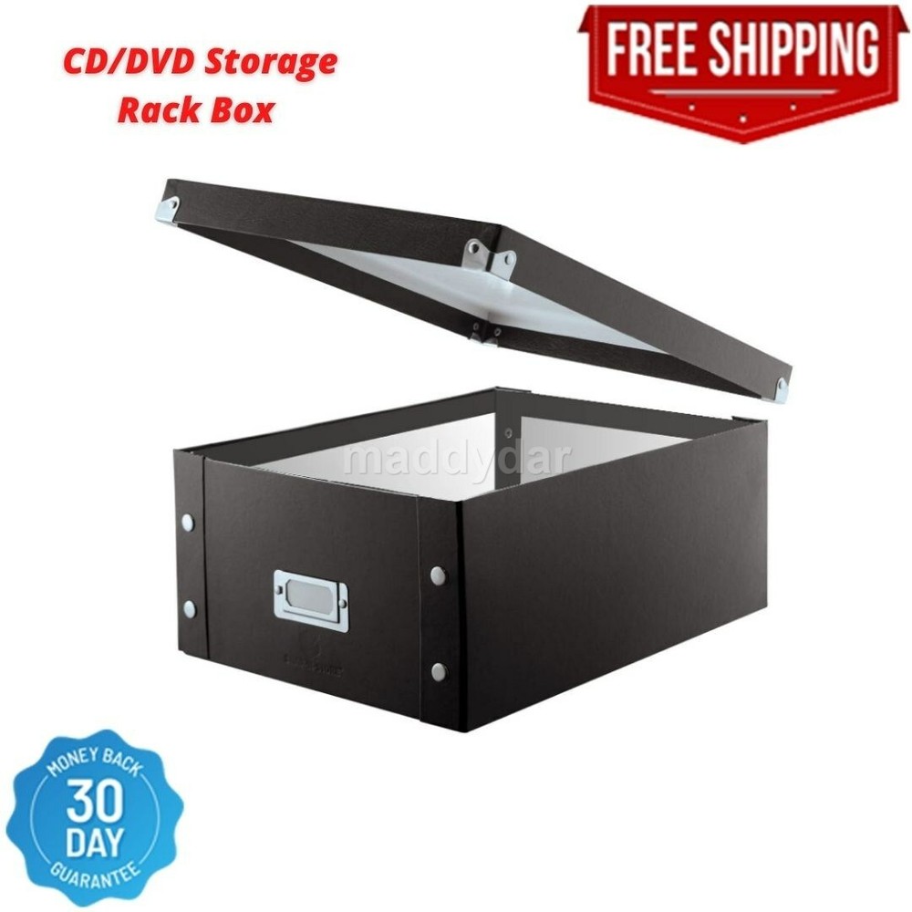 CD Storage Rack Box Holder Disk Case Media Display Space Store Organizer DVD