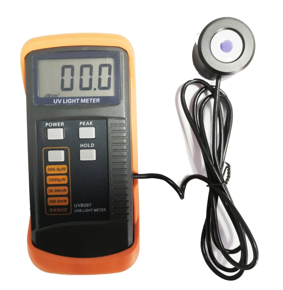 UV Radiometer UVB Intensity Detector LED UV Light Source Meter with LCD Display，