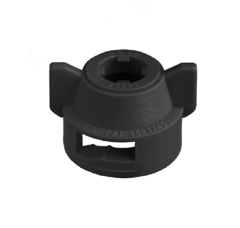 Quick TeeJet Black Nylon Cap For Flat Fan Spray Tips w/ 2 Spray Patterns