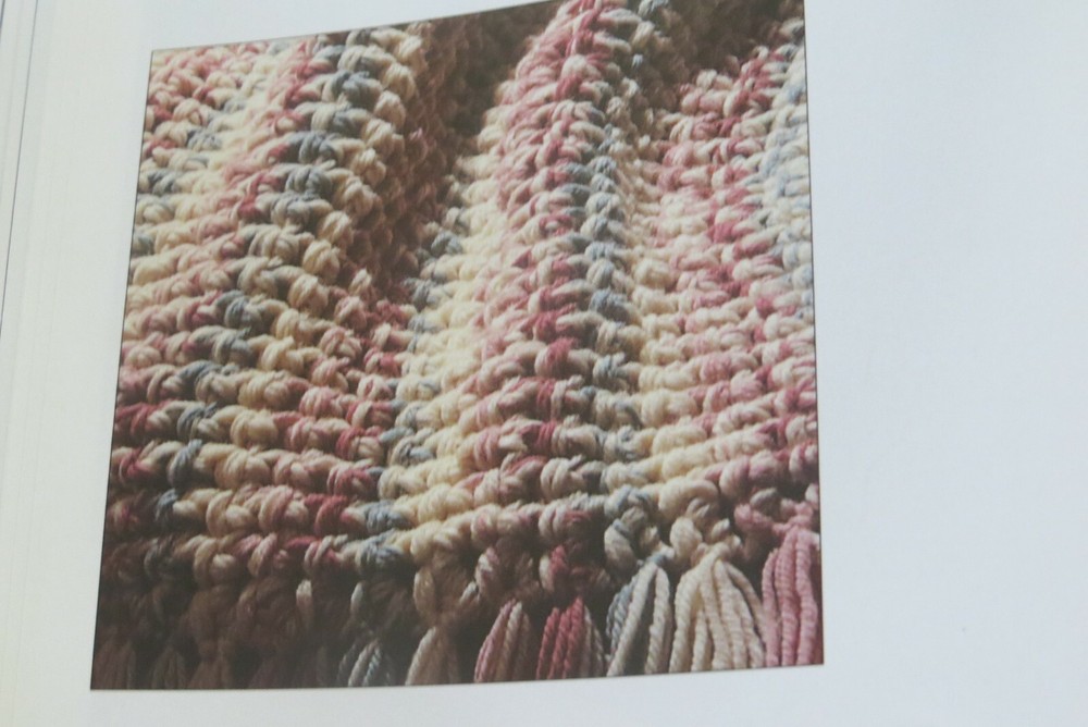 Soft Stripes, afghan; (#4061-76) vintage crochet pattern