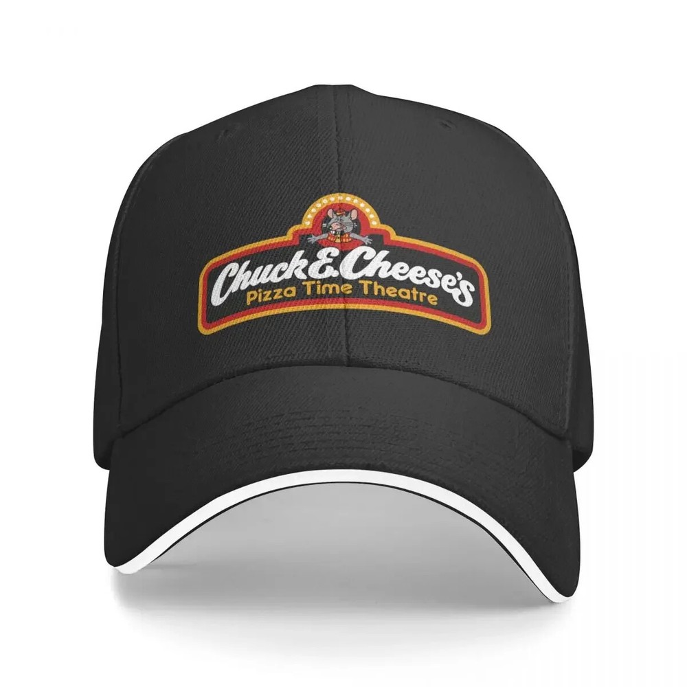 Chuck E Cheese Logo Cap - Adjustable  Baseball Hat, Custom Polychromatic Design