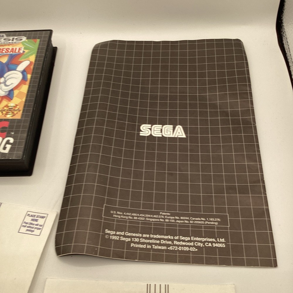 Sega Genesis Model 1 Console Sonic The Hedgehog Bundle System Inserts ONLY!