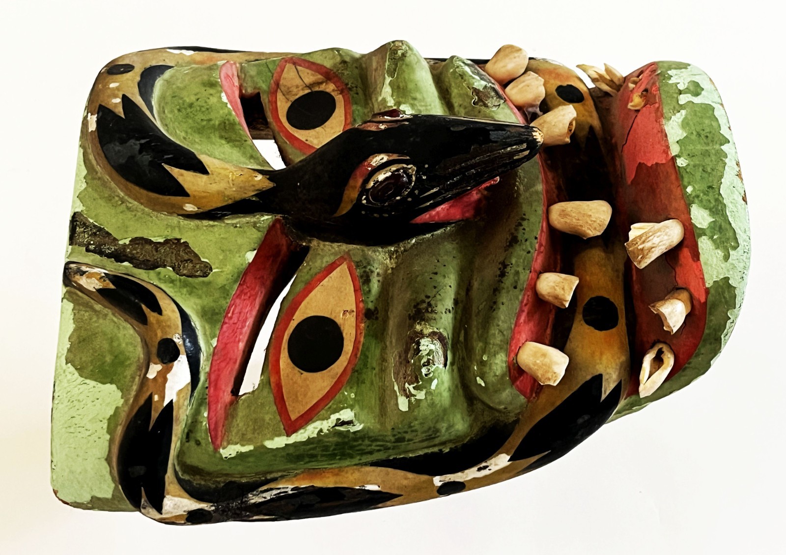VTG VICTORIANO SALGADO URUAPAN MICHOACAN FECUNDIDAD DIABLO SNAKE WOOD MAQUE MASK