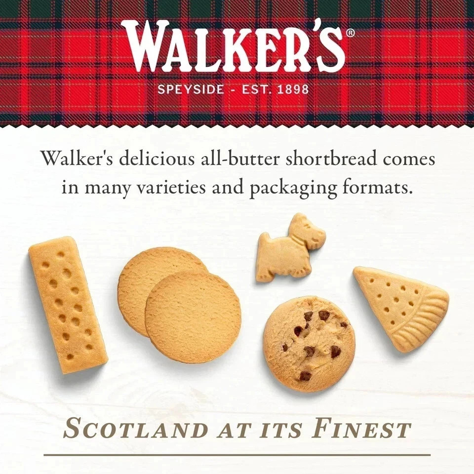Walker’s All-Butter Shortbread Fingers - 2-Count Snack Packs (Pack of 24)