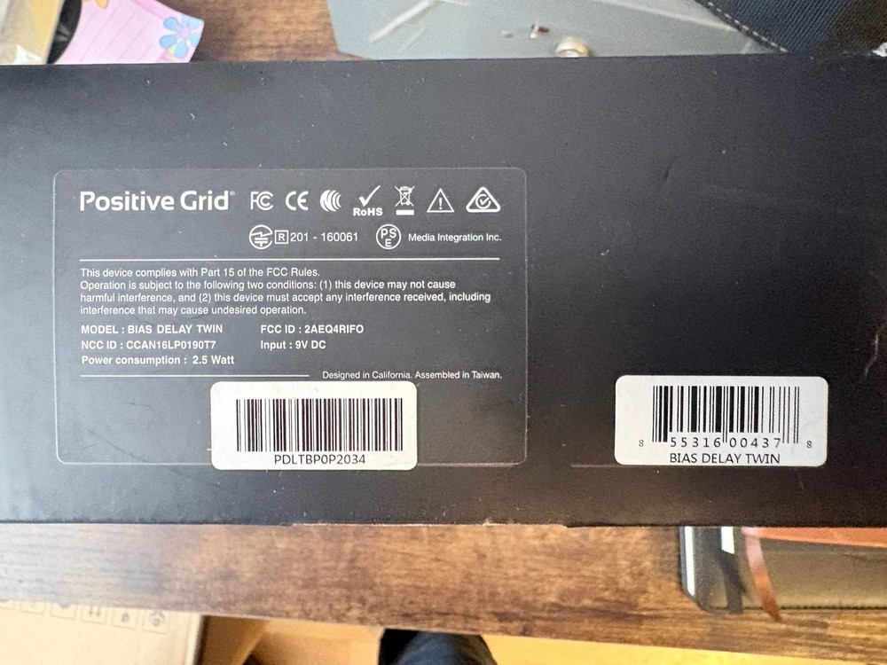 Positive Grid BIAS Delay Twin 2 Button Customizable Pedal