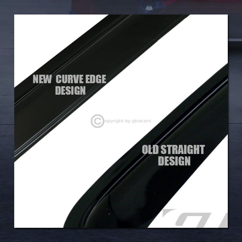 For 2007-2013 Chevy Silverado Ext Cab Sun/Rain Guard Deflector Window Visors 4Pc