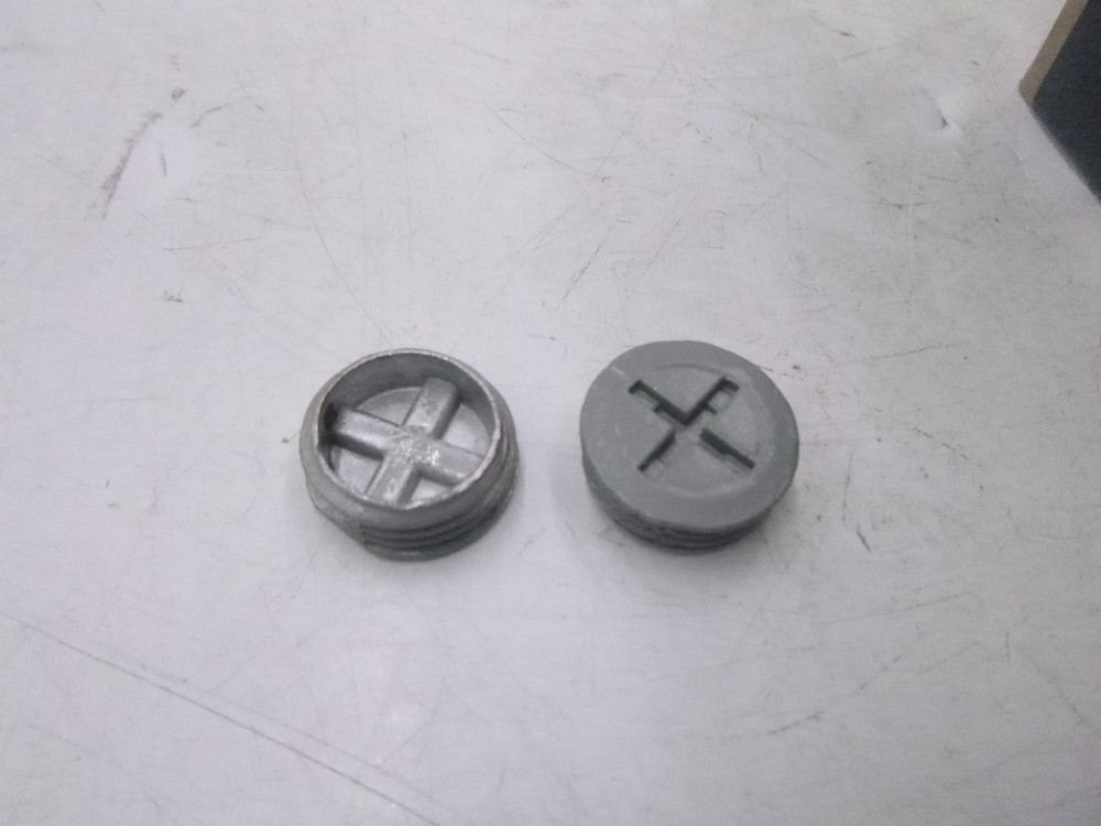 100 Pack Topaz Weatherproof Gray Closure Plug 1/2" WP50