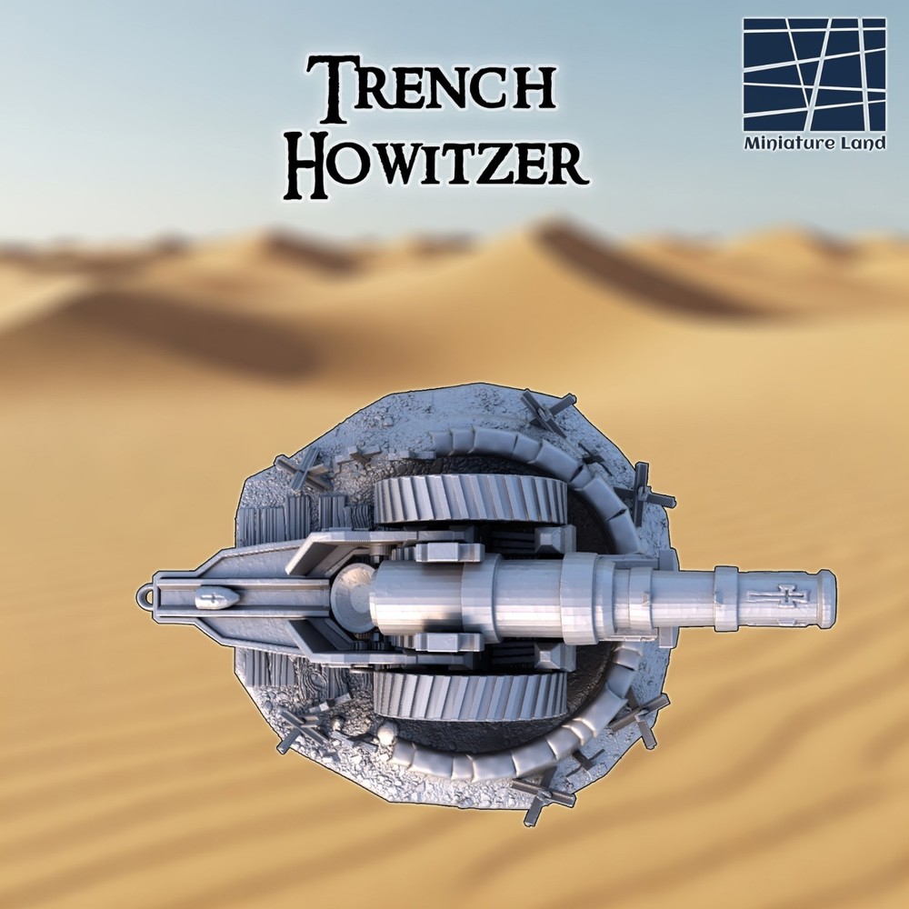 3d Print Trench Howitzer 28mm.