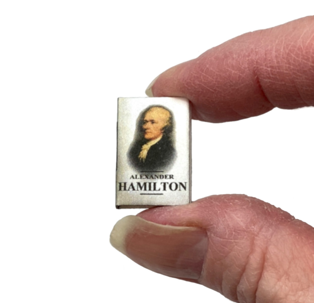 ALEXANDER HAMILTON 1:12 Scale Miniature Readable Dollhouse Book