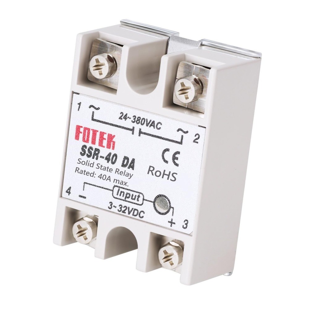 3PCS SSR-40DA Solid State Relay Single Phase Semi-Conductor Relay Input 3-32V...
