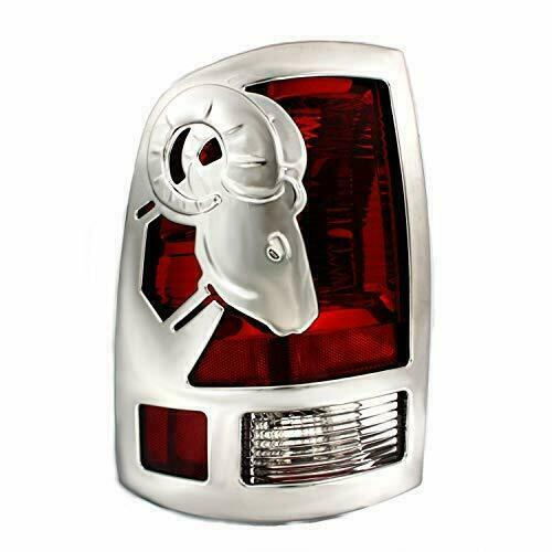 DODGE RAM 1500 CHROME TAIL LIGHT COVERS TRIM 2009-2019