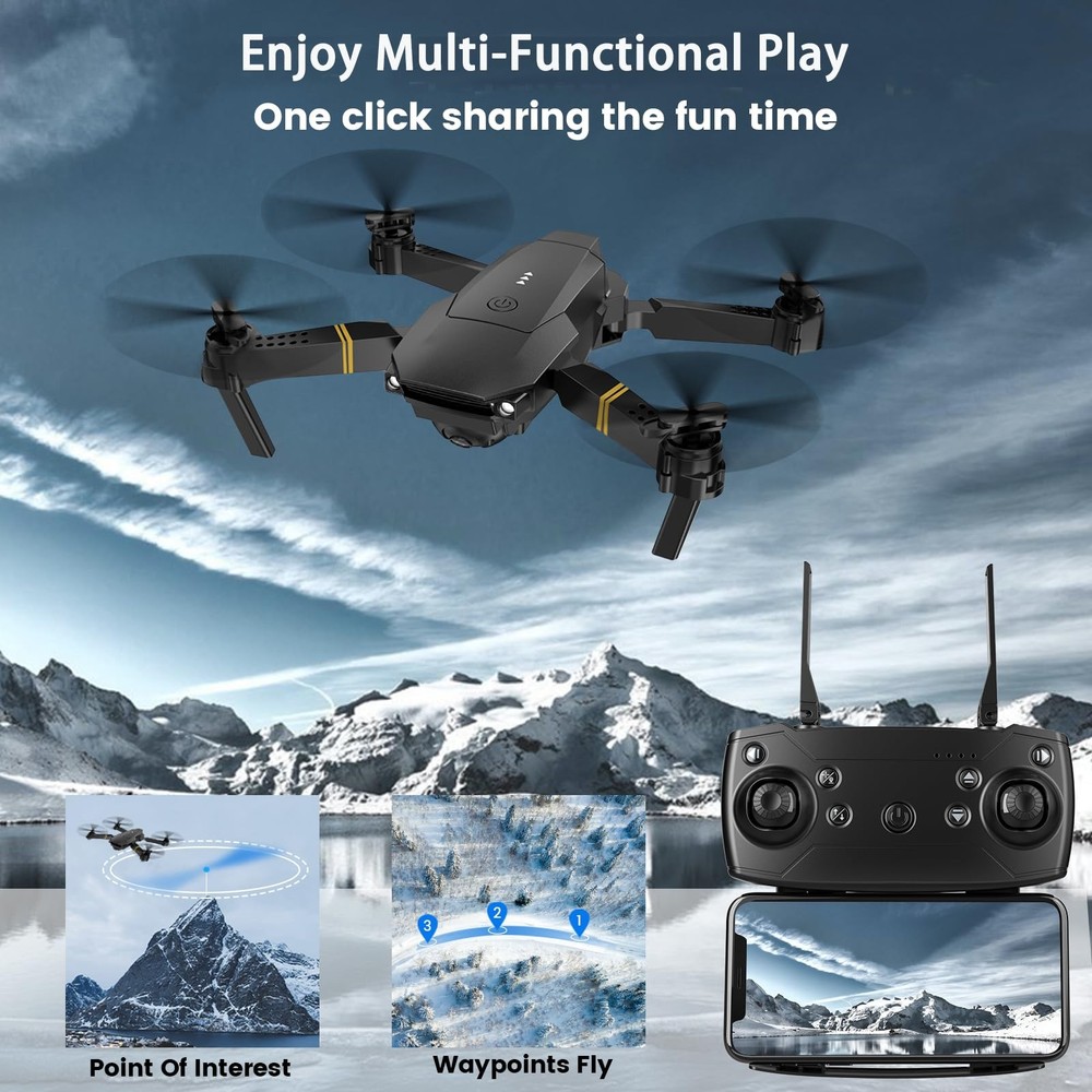 Drones with Camera for Adults 1080P, Mini Drone with Camera Foldable Drones f...