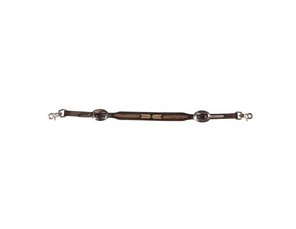 Professionals Choice Wither Strap Arrowhead Tooled Chocolate 3P3037