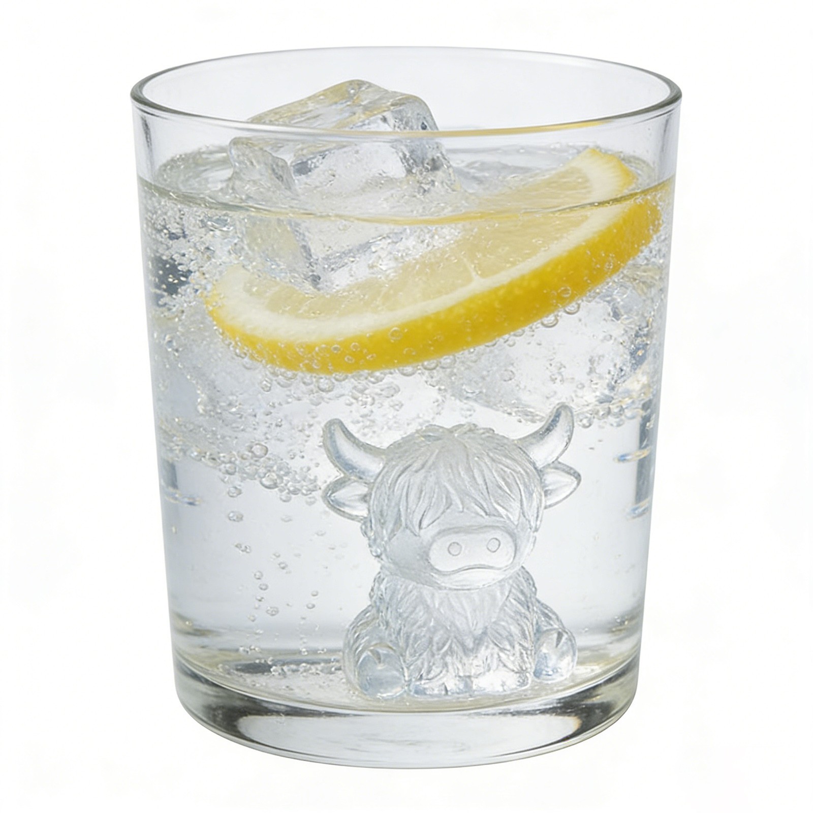 Mini Highland Cow Ice Cube Mold,Cute 3D Highland Cow Silicone Ice Cube Tray KU