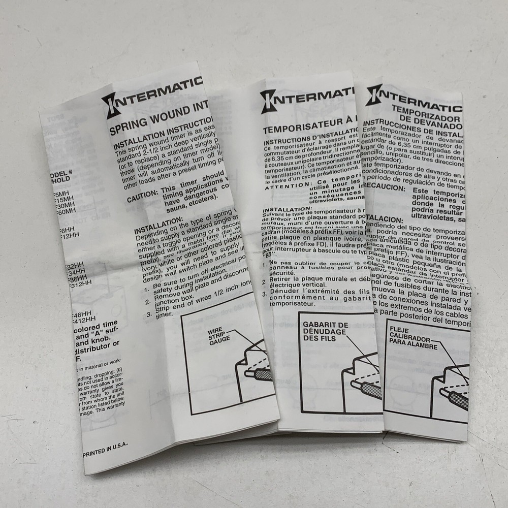 Intermatic FF30MC SPST Spring Wound Countdown Timer Time Switch Dial 0-30 Minute