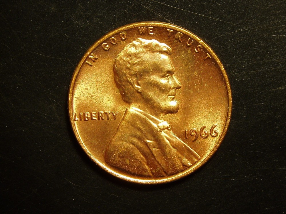 1966 UNC LINCOLN MEMORIAL CENT #8