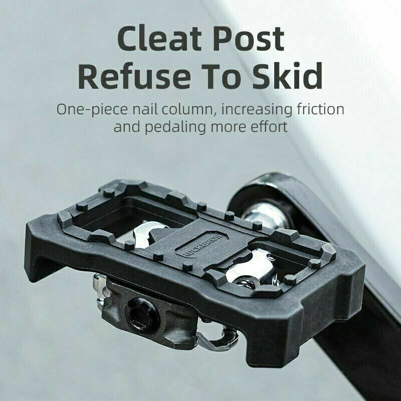 ROCKBROS Bicycle Clipless Pedal Nylon Flat Platform Adapter Conversion 2pcs