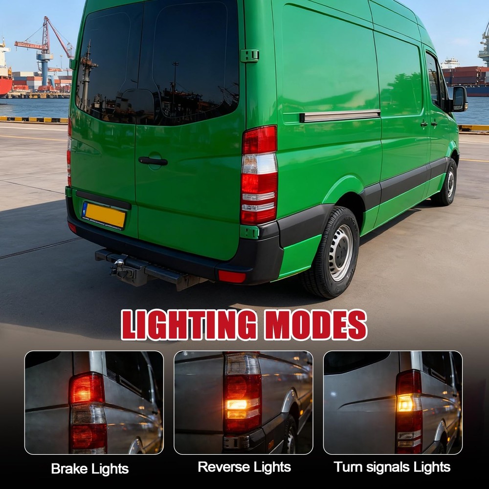 Tail Light Assembly For 2007-2017 Sprinter 250 350 Left Driver Side with Bulbs