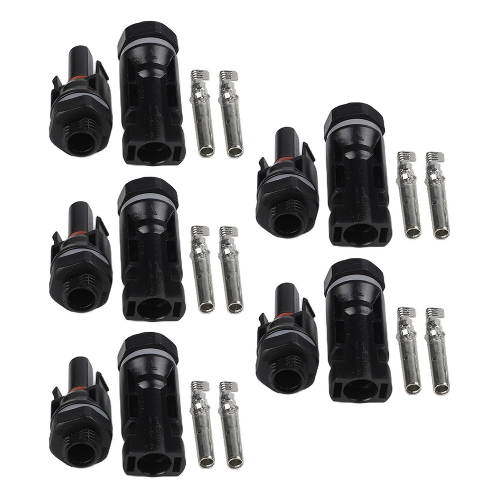 5Pairs Solar Panel Connector Socket Coupling Power Distributor Adapter New