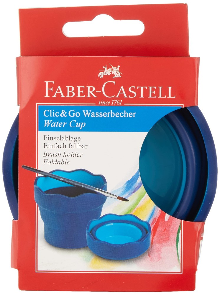 Foldable Blue Drinking Cup for Easy Storage 1 Count Water Container