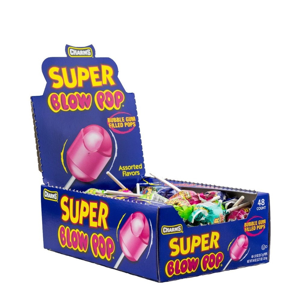 Charms Super Blow Pop Assorted 48ct Box