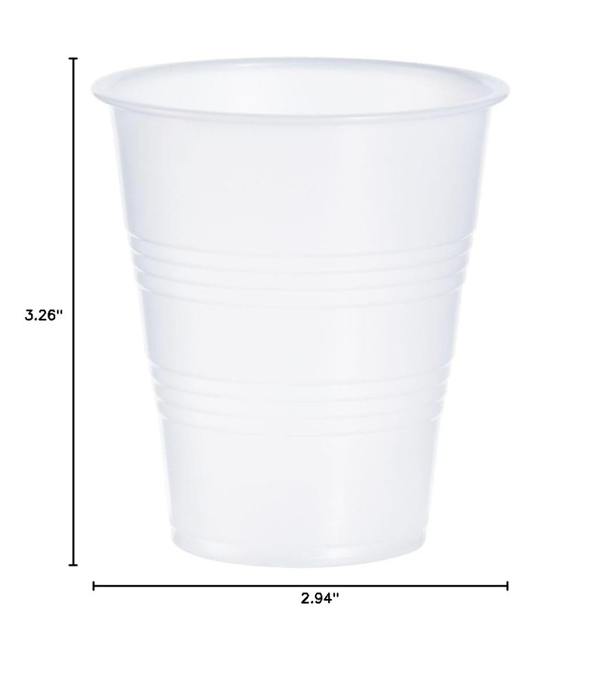 Dart Y7 Conex 7 Oz. Translucent Plastic Cold Cups - 2500 Count Case