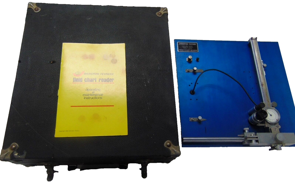 JOHNSTON TESTERS FIELD CHART READER PART NO.00125 0-90 PSI LENGTH 1FT.
