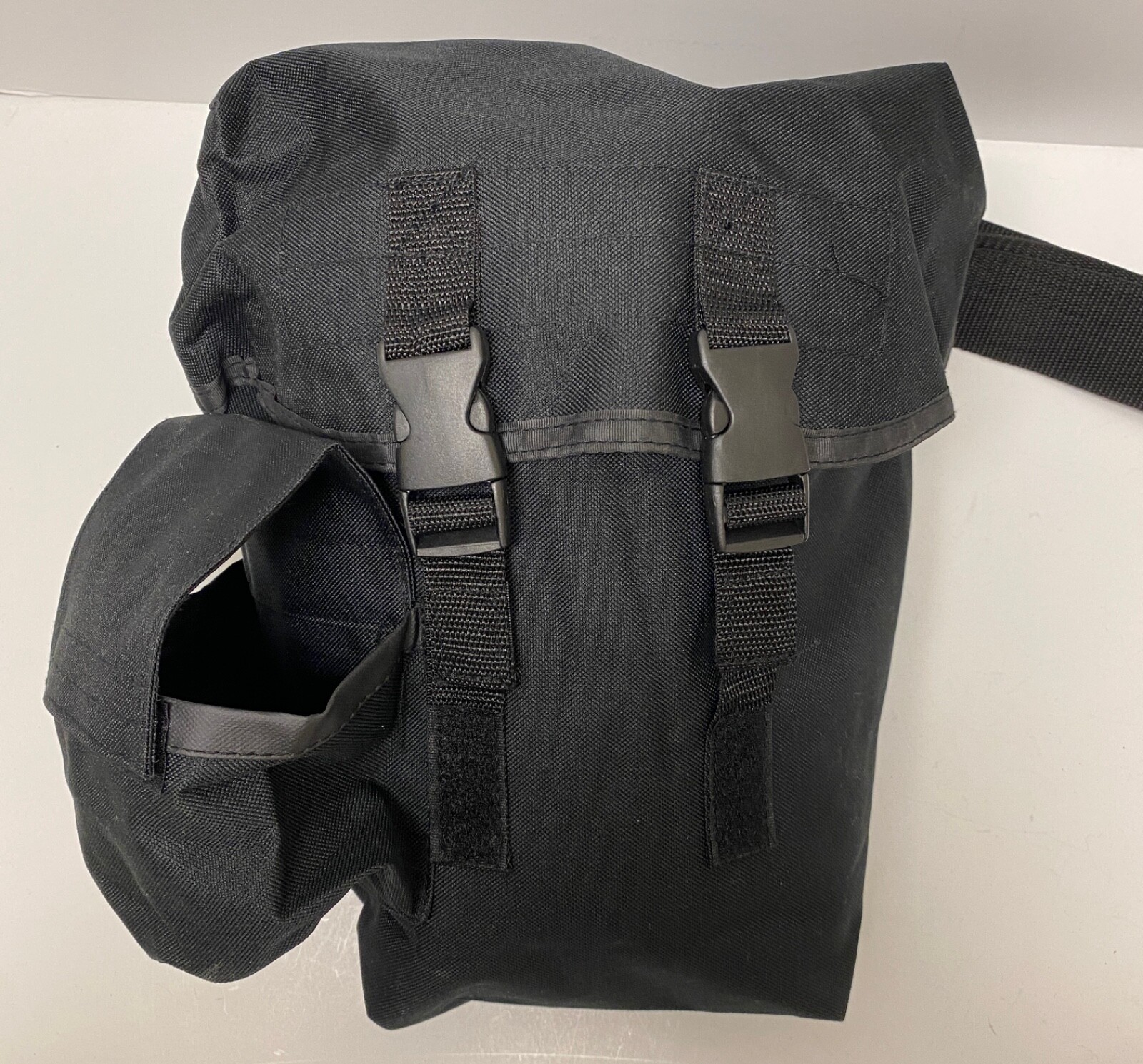 Black Tactical Drop Leg Gas Mask Pouch - Utility Pouch - Brand New